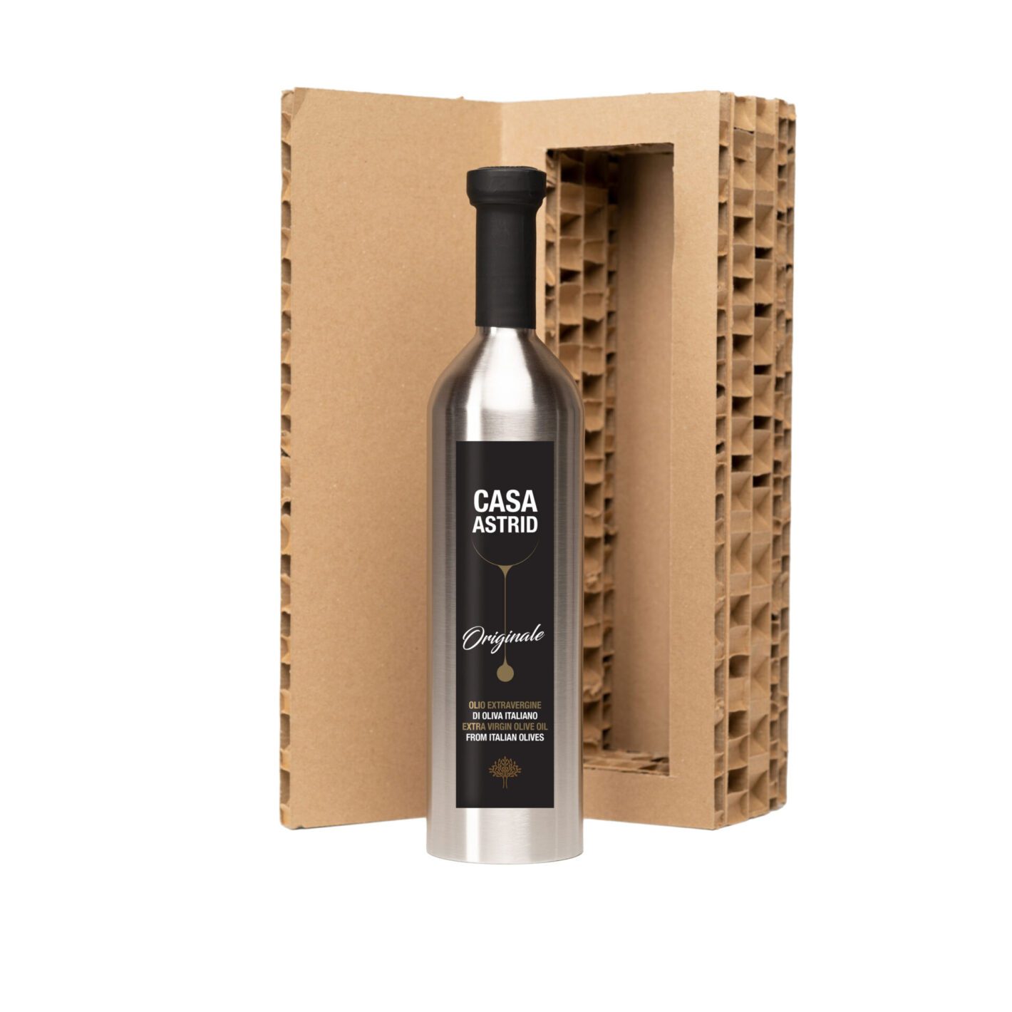 Extra Vierge Olijfolie 750ml in RVS fles