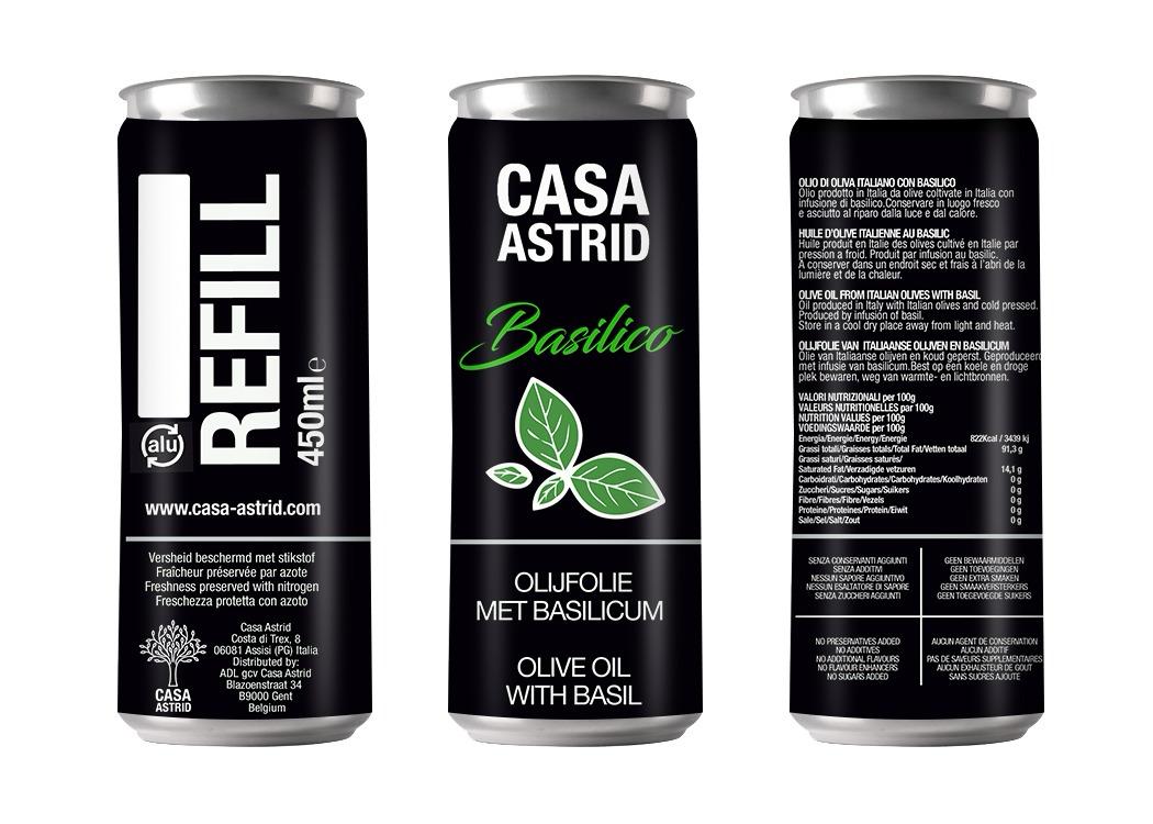 Olijfolie met Basilicum 450ml Refill — afbeelding 3