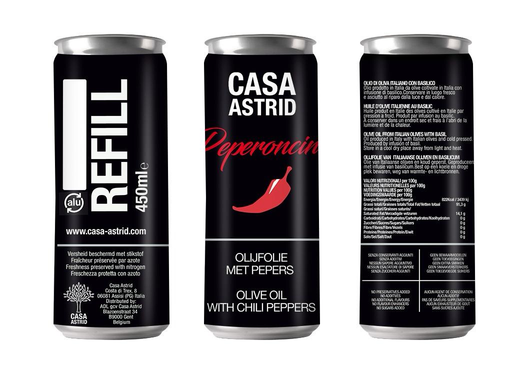 Olijfolie met Pepers 450ml Refill — afbeelding 3